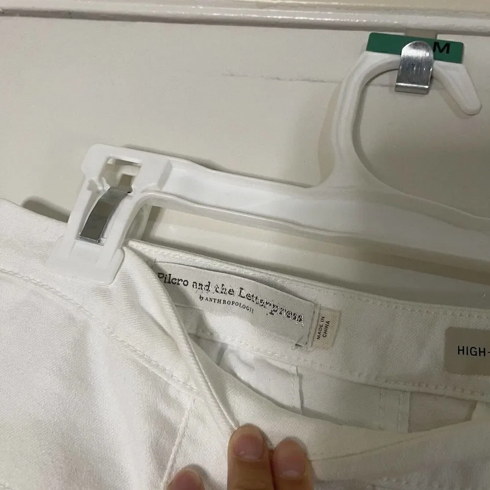 Pilcro and the Letterpress High rise denim white leggings size 28